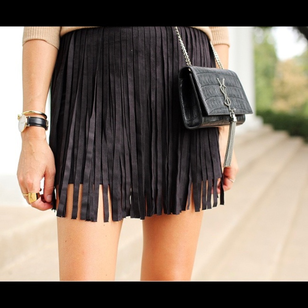 BB Dakota Fringe Skirt